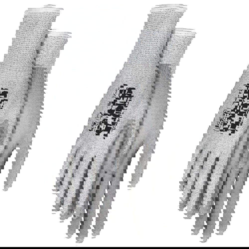 Cut, Puncture & Abrasive-Resistant Gloves: Size L, ANSI Cut A6, ANSI Puncture 4, Polyurethane, HPPE